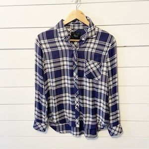 Rails | Women’s Hunter Button down Shirt in Navy/Arctic White Size XS